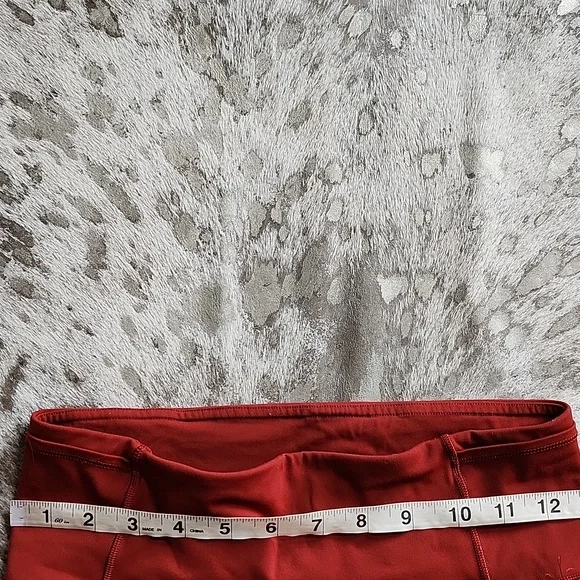 Lululemon Fast & Free Full Length Tight 28 Dark Sport Red Sz6